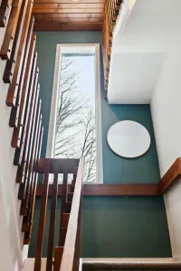 Staircases leading to the 2nd floor