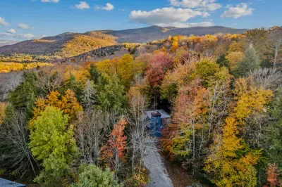 The Tower House can be seen tucked away in the trees. Welcome to Killington!