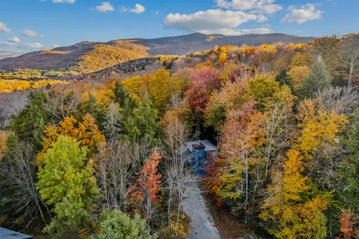 The Tower House can be seen tucked away in the trees. Welcome to Killington!