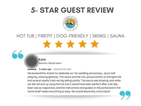 5 Star Review from a Recent Guest