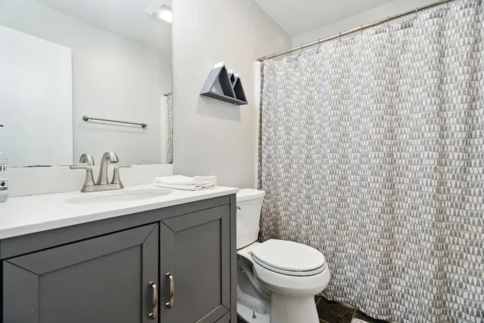 2nd floor full bathroom with a shower/tub combo