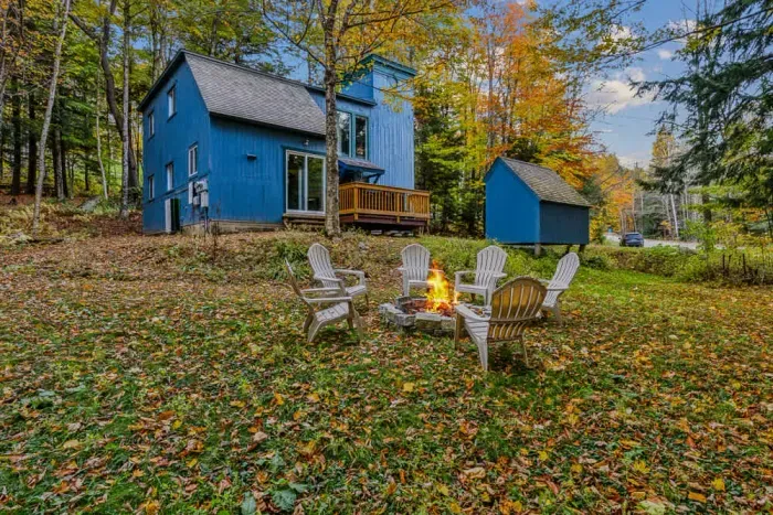 Cozy up by the firepit! 6 chairs are provided for your convenience. The fire pit is unavailable during the winter months