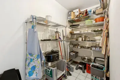 The pantry area off the kitchen has all the essentials needed for making some great meals!