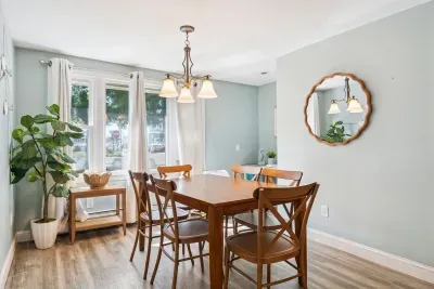 Dining table with seating for 6