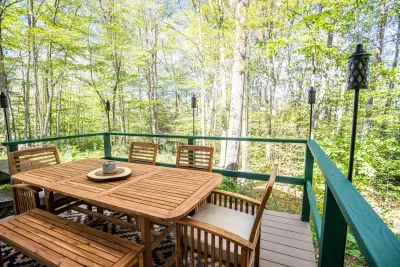The back deck located off the game room!