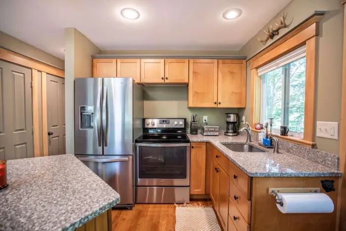 Fully stocked kitchen with everything needed to make a good meal!