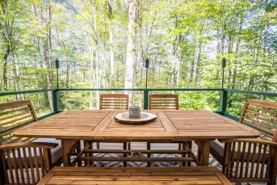 The back deck located off the game room!