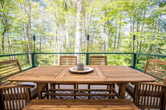 The back deck located off the game room!