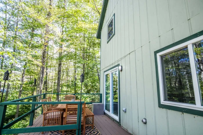 The back deck located off the game room!