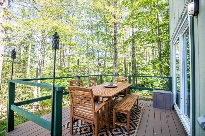 The back deck located off the game room!