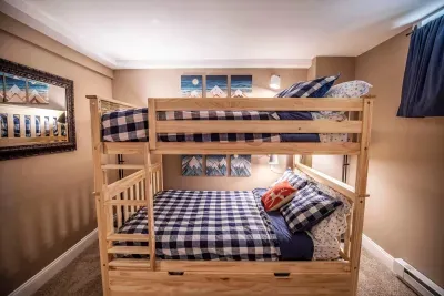 Bedroom #4 with a full over full bunkbed, and a twin trundle bed. Clean linens and towels provided.