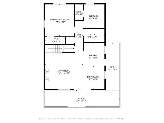 Floor plan of the main floor