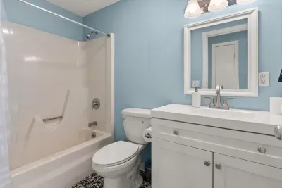 Full bathroom with shower tub