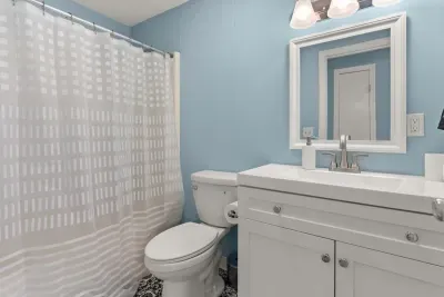Full bathroom with shower tub