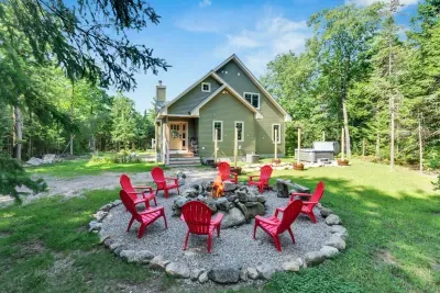Embrace the outdoors with the firepit and hot tub! Firewood not provided