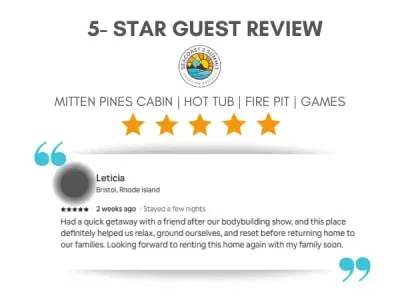 5 Star Review from a recent guest