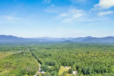 Some more aerials from above Mitten Pines Cabin
