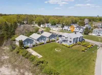 Aerial view of the property