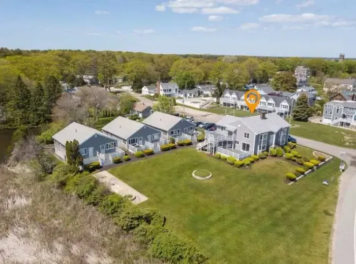 Aerial view of the property
