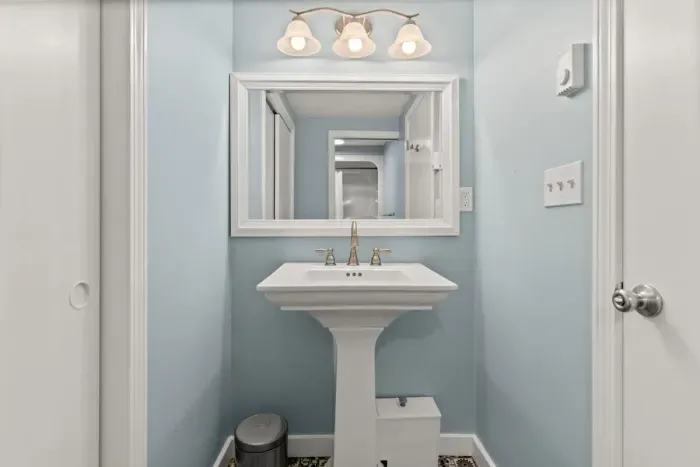 Full bathroom with shower