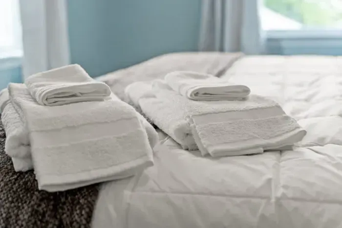 Bedroom with queen bed