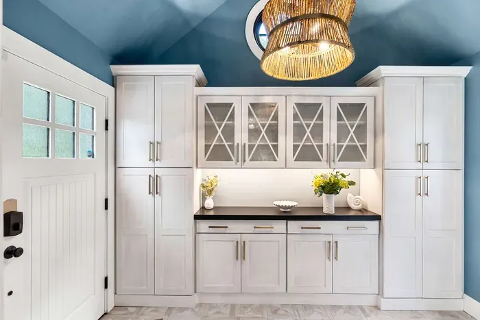 A dedicated mudroom entry way. Plenty of additional storage.