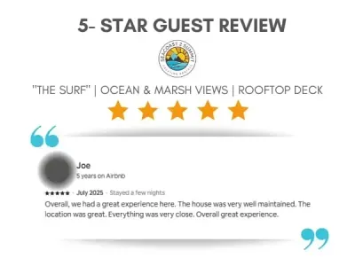 5 Star Review from a recent guest