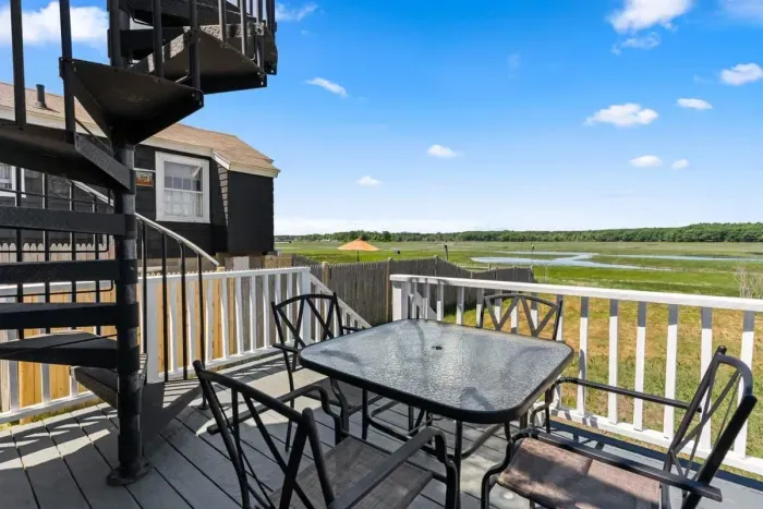 First floor private deck