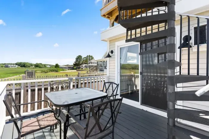 First floor private deck