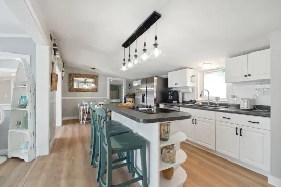 Fully equipped kitchen with updated appliances