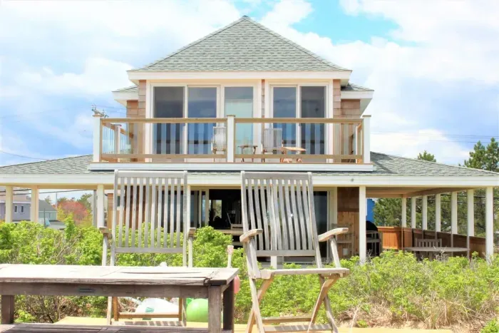 the cottage overlooking the ocean