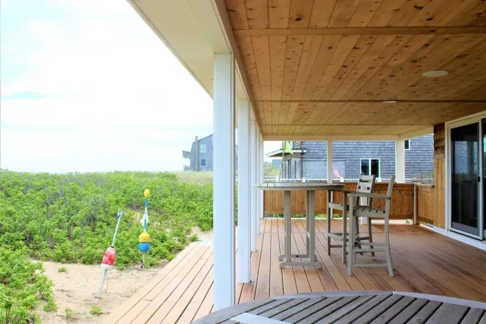 First floor decks overlooking the Atlantic Ocean