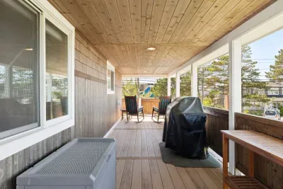 Wrap-around porch