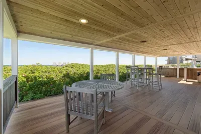 First floor decks overlooking the Atlantic Ocean