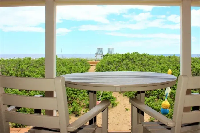 First floor decks overlooking the Atlantic Ocean