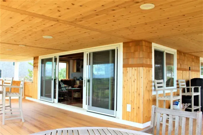 First floor decks overlooking the Atlantic Ocean