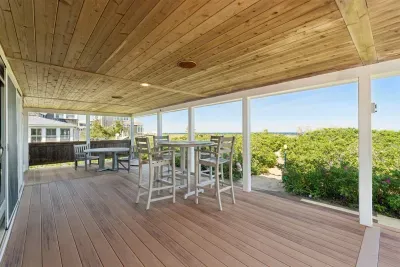 First floor decks overlooking the Atlantic Ocean