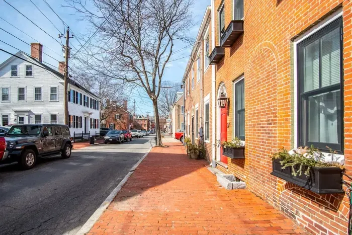 Front, street-side entrance of the property, just steps from the State Street.