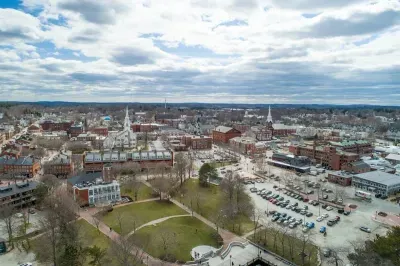 Aerial view of downtown Newburport. You're just steps to all the top attractions