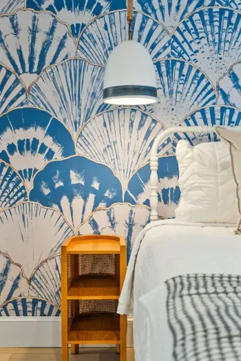 The second bedroom with Smart TV, queen bed, and provided clean linens!