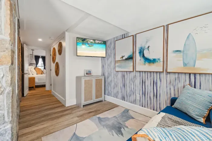 Living room with full sleeper sofa and Smart TV!