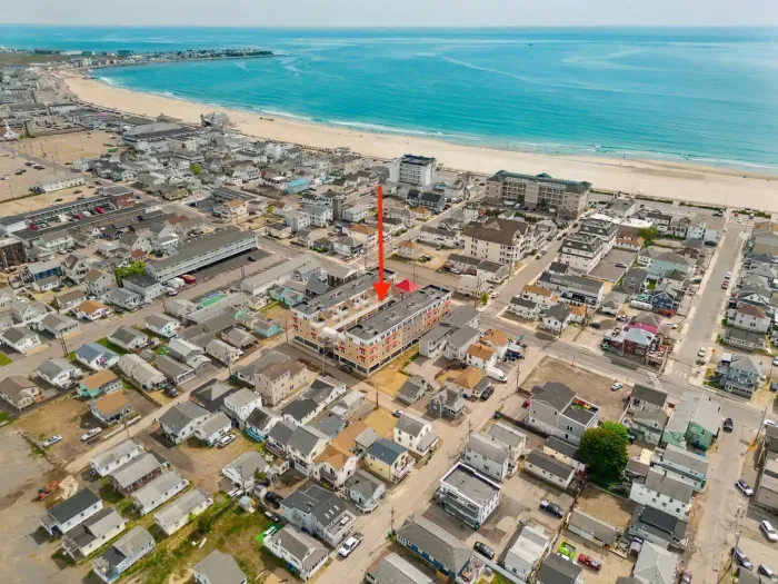 Aerial view of the property