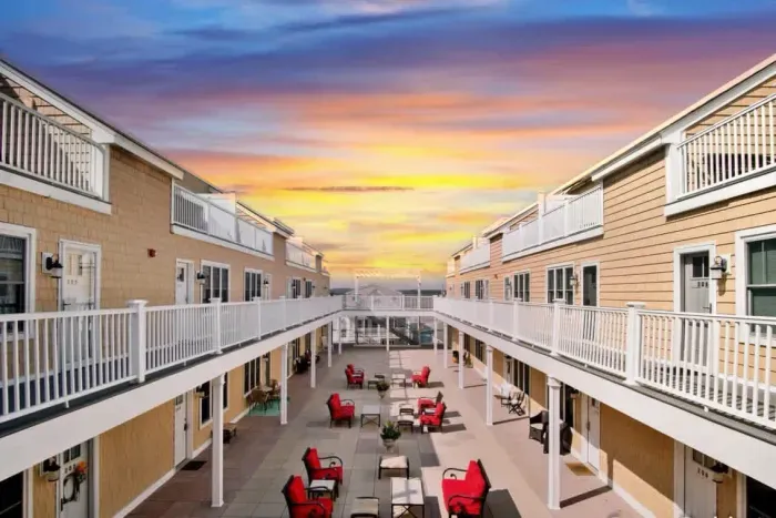 Common courtyard (Patio chairs  and tables are not available)