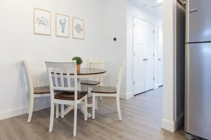 Dining table with seating for 4