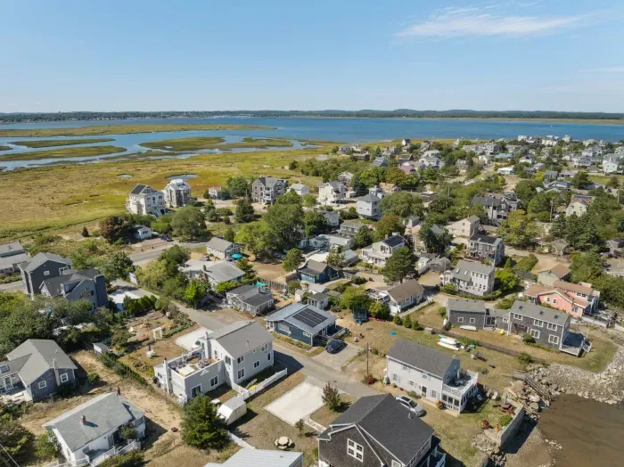 Aerial view of Plum Island