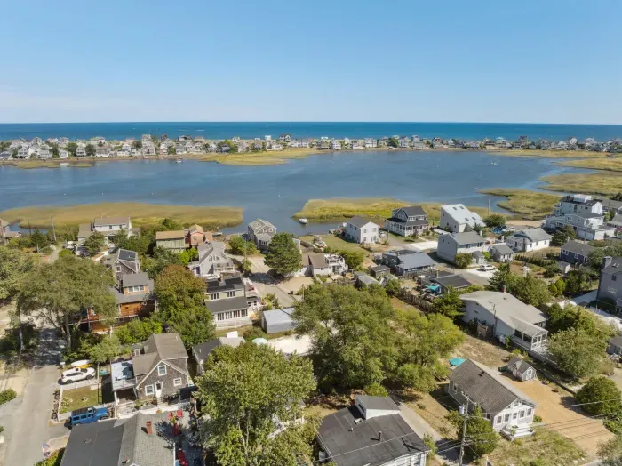 Aerial view of Plum Island