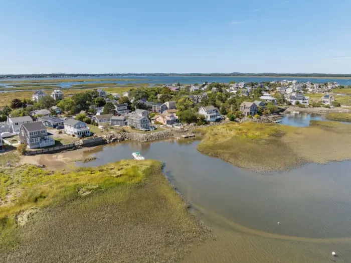 Aerial view of Plum Island