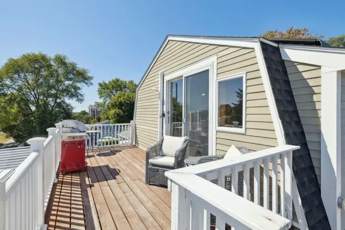 View from top of stairs