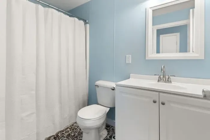 Full bathroom with shower tub