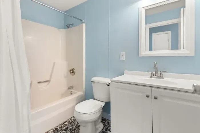 Full bathroom with shower tub
